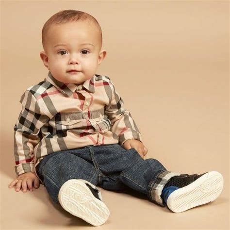 burberry boys check shirt|newborn baby boy burberry clothes.